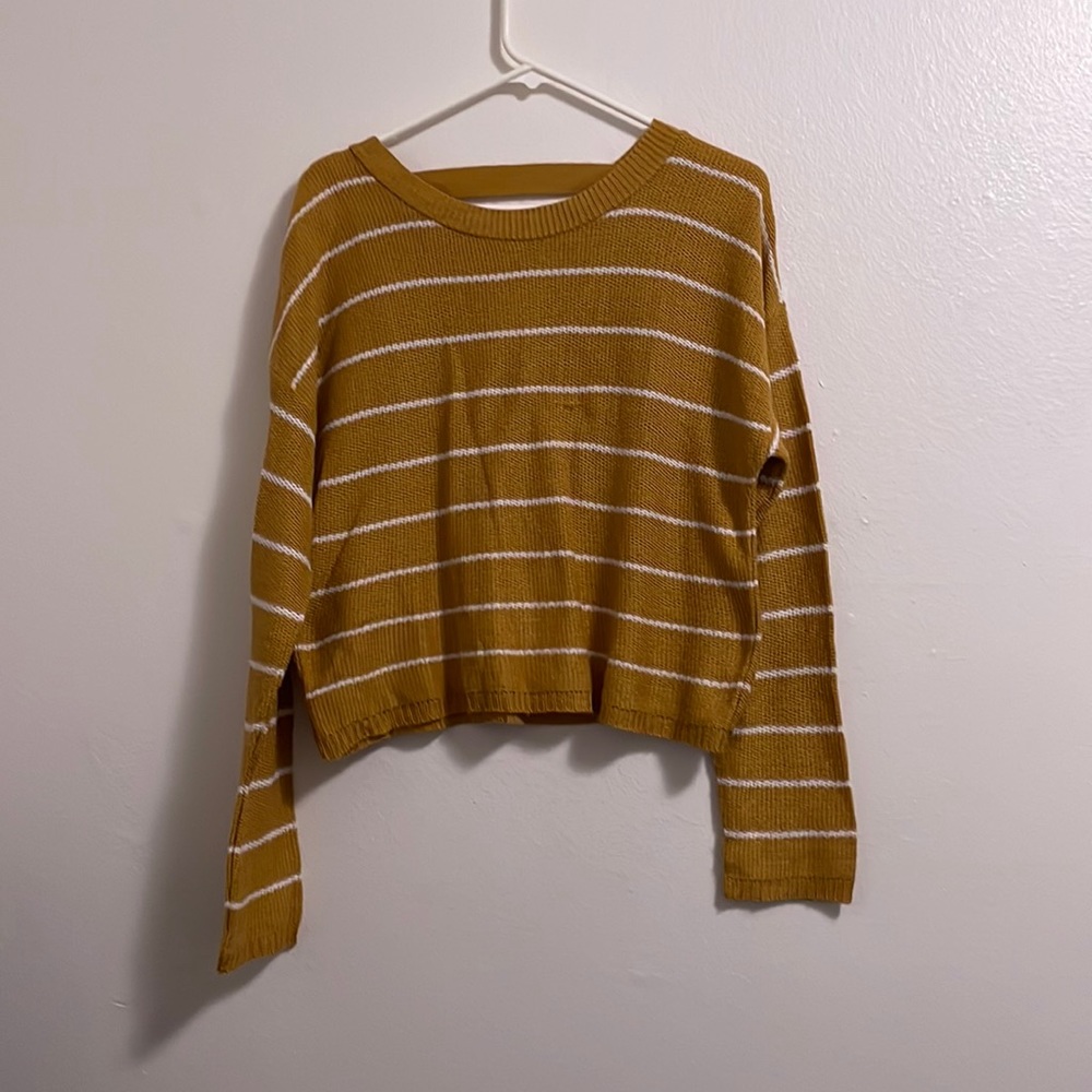 Serendipity Yellow Striped Sweater (size XL)